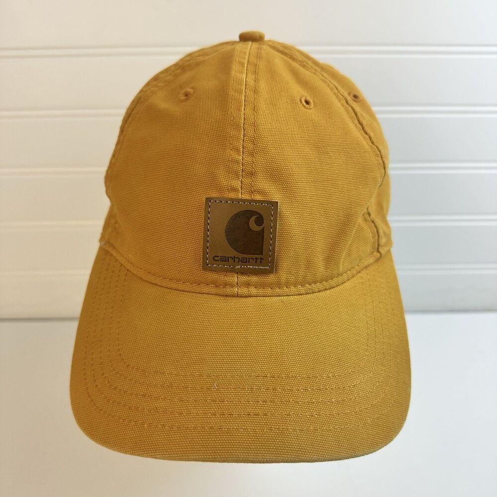 Carhartt Odessa Men's Canvas Baseball Hat Cap Camel Yellow Orange Adjustable